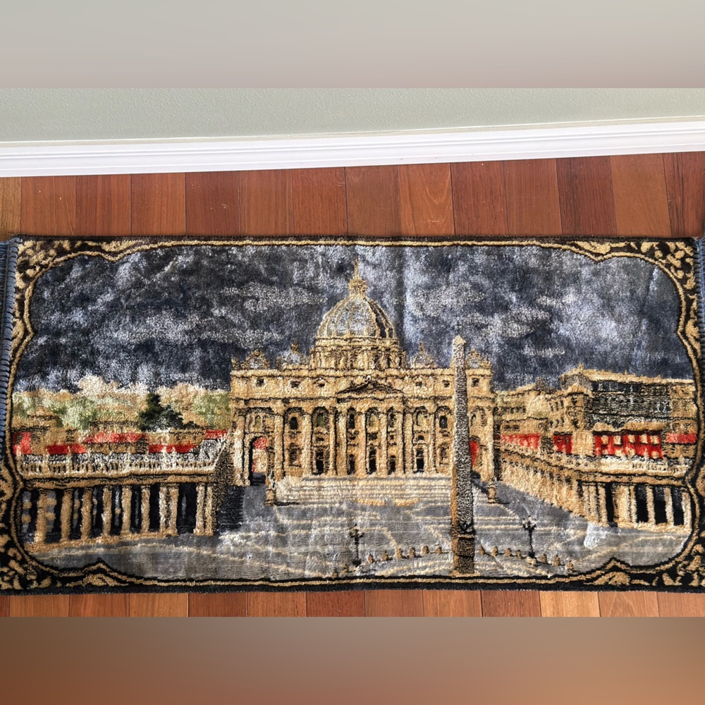 Velvet wall tapestry - Italian Tapestry/Rug St Peter’s